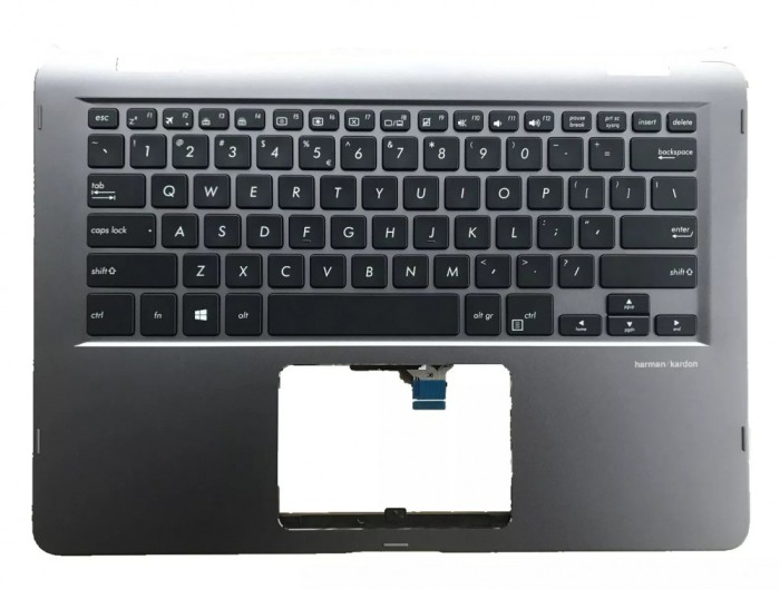 Carcasa superioara cu tastatura palmrest Laptop 2in1, Asus, ZenBook UX461U, UX461UN, UX461UA, UX461F, UX461FA, UX461FN, 90NB0GD1-R30270, 3BBKQTAJN00,