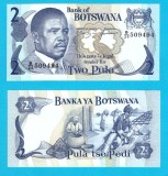 Botswana (pick 7) 2 Pula 1982 UNC serie: 509494; Pasărea Go-away