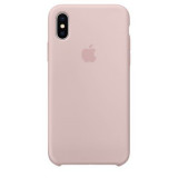 Husa de protectie Apple pentru iPhone X, Silicon, Pink Sand, Roz