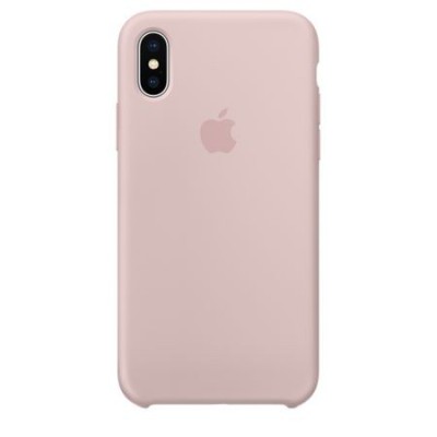 Husa de protectie Apple pentru iPhone X, Silicon, Pink Sand foto