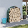 Gossi suport pentru busteni, verde, 120x45x140 cm, otel galvanizat