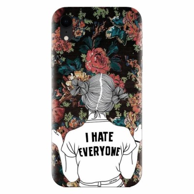 Husa silicon pentru Apple Iphone XR, I Hate Everyone foto