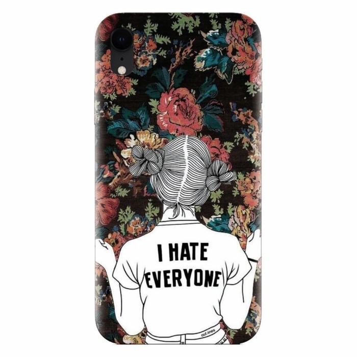 Husa silicon pentru Apple Iphone XR, I Hate Everyone