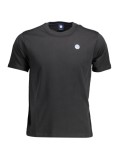 Cumpara ieftin Tricou barbati, cu mini logo brodat, Regular fit, Negru, XL