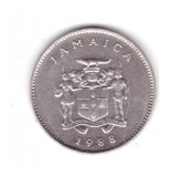 Moneda Jamaica 10 cents/centi 1988, stare foarte buna, curata, America Centrala si de Sud, Cupru-Nichel