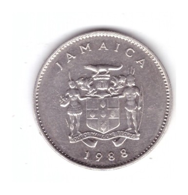 Moneda Jamaica 10 cents/centi 1988, stare foarte buna, curata foto