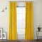Draperie din catifea cu rejansa din bumbac tip fagure, Madison, 200x210 cm, densitate 700 g/ml, Lemon, 1 buc