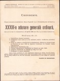 HST A405 Convocare 1940 Adunarea generală Banca Poporală Caransebeș