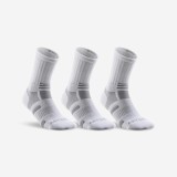 Set Şosete Lungi RS560 x 3 Alb-Gri Adulţi