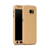 Husa Full cover 360&deg; (fata + spate + sticla) pentru Samsung Galaxy J5 (2017)/ J530, aurie, MyStyle