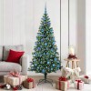 VidaXL Pom de Crăciun artificial pre-iluminat Verde 180 cm PVC 3397018