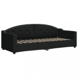 Cumpara ieftin Pat de zi, negru, 80x200 cm, material textil