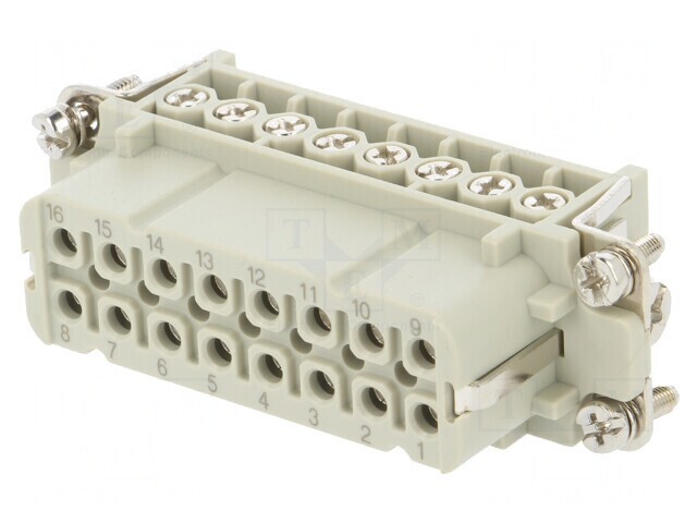 Conector HDC Inserturi Contact Mamă 16P 16A