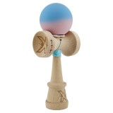 Kendama X Originala, Profesionala, Cyrax, Rubber Grip, Cupe Mari KING SIZE V3, Gaura in Baza, Rulment Metalic, din lemn 18 cm, Ata 62/65 cm, Gradient