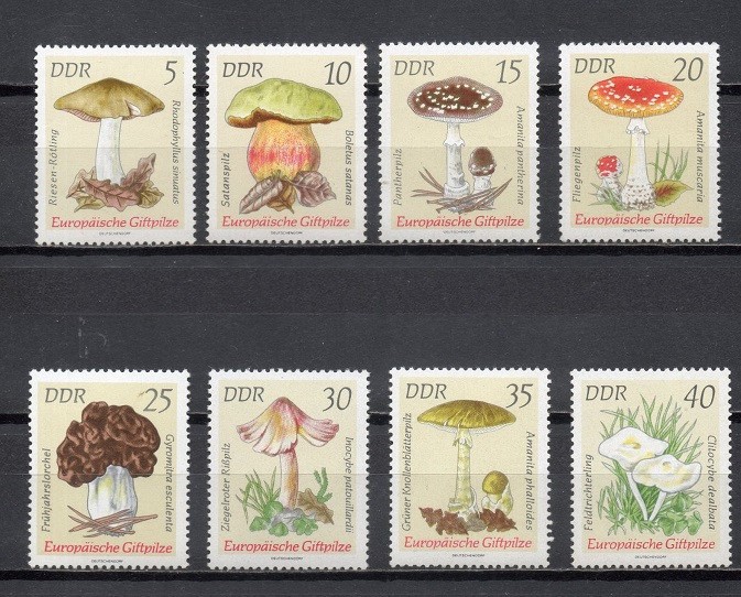 C5428 - Germania DDR 1974 - Ciuperci 8v.neuzat,perfecta stare,MNH