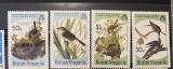 PC464 - BRITISH VIRGIN ISLANDS 1985 Pasari J.J. Audubon , serie MNH, 4v