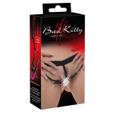 Chiloti cu Cleme Bad Kitty, Pearl String with Silicone Clamps