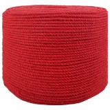 vidaXL Sfoară din Bumbac 25 m 6 Roșu 100% bumbac 42011897