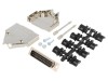 Conector D-Sub 25-Pin Mufă Tată Neagră pentru Cablu