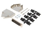 Conector D-Sub 25-Pin Mufă Tată Neagră pentru Cablu
