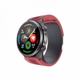 Cumpara ieftin Smartwatch iSEN S26 Rosu, 2.06 AMOLED, Tensiometru cu pompa si airbag, ECG, Monitorizare glicemie, oxigen, temperatura si somn, Moduri sport, Apel BT,