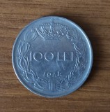 Moneda 100 Lei 1944 Mihai I, Rom&acirc;nia - Numismatică