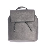 Rucsac gri metalizat cu inchidere cu snur