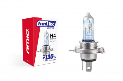 Bec halogen H4 12V 60 / 55W LumiTec LIMITED + 130% foto