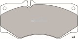 Set placute frana,frana disc MERCEDES G-CLASS Cabrio (W463) (1989 - 2016) KRIEGER 0950006396