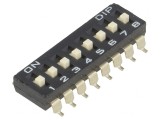 Comutator DIP-SWITCH 8 Secțiuni SMT 0.1A 50VDC