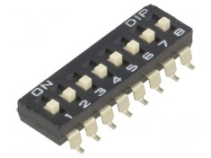 Comutator DIP-SWITCH 8 Sec?iuni SMT 0.1A 50VDC foto