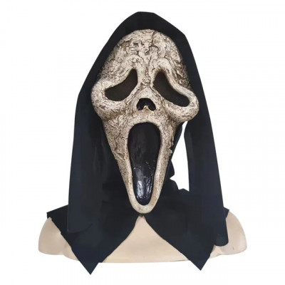 Masca adulti pentru Halloween, personaj Scream 6 Ghost Face Killer, plastic tare foto