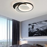 Lustra LED cu telecomanda CHIARA 76W, 3 Cercuri, lumina Rece/Calda/Neutra, Dimabila, Negru