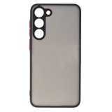 Husa Samsung S23 5G s911 Silicon+Plastic Colored Buttons Negru