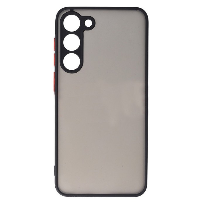 Husa Samsung S23 5G s911 Silicon+Plastic Colored Buttons Negru