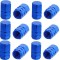 Set 12 Capace Hexagonale pentru Valva Auto, Aliaj Aluminiu, Lungime 1.8 cm, Albastru