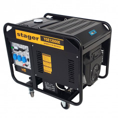 Stager YGE12000E Generator open-frame 10kW, monofazat, benzina, pornire electrica