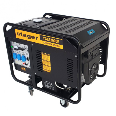 Stager YGE12000E Generator open-frame 10kW, monofazat, benzina, pornire electrica foto