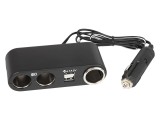 Adaptor bricheta auto, 12/24 V, 10 A, Negru