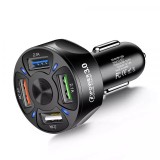 Incarcator Auto 20W-35W, super fast charge QC3.0/PD, Negru, Oem