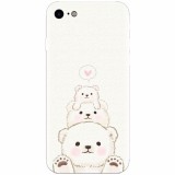 Husa silicon pentru Apple Iphone 6 Plus, Family Bear