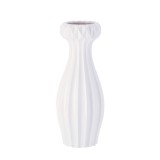 Cumpara ieftin Vaza flori ceramica alba 15,5 x 39 cm