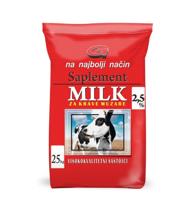 Supliment Milk 2,5% , Concentrat suplimentar pentru vaci de lapte cu productivitate ridicata