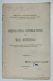 POZITIUNEA ACTUALA A PARTIDELOR POLITICE IN VIEATA CONSTITUTIONALA de TRAIAN ALEXANDRESCU , DECANUL BAROULUI CAPITALEI , 1931, COPERTA XEROXATA