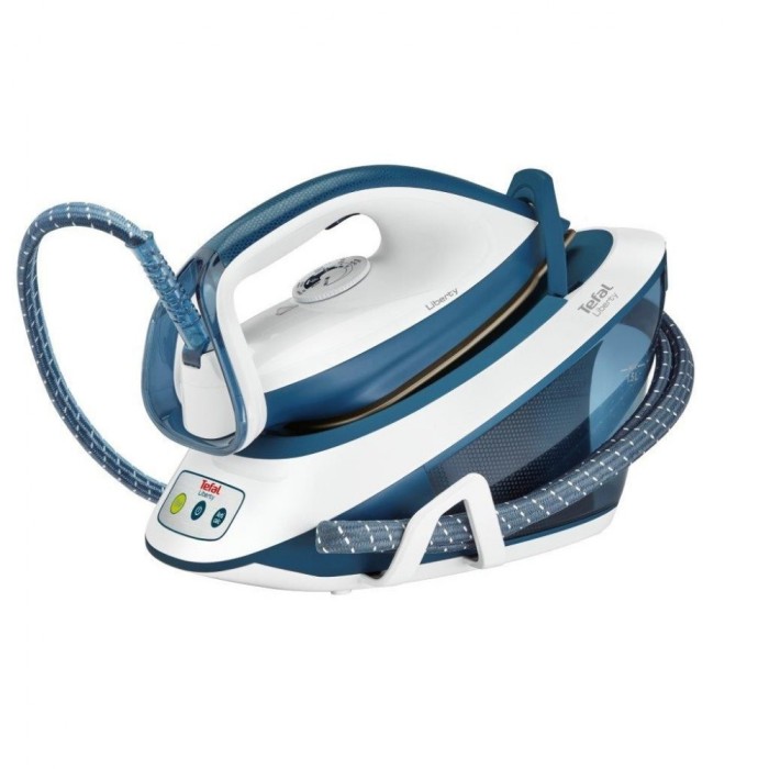 Statie de calcat Tefal Liberty SV7030, 2200W, Alb / Albastru Statie de calcat Tefal Liberty SV7030, 2200W, Alb / Albastru