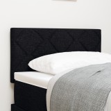 Tăblie LED vidaXL Design cu blocuri de diamante Negru 80 cm țesătură