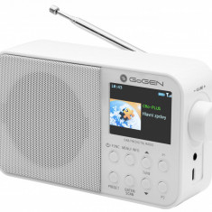 Radio portabil GoGEN DAB 500 BTCW cu tuner DAB+ si FM, 1W, Bluetooth, LCD color, baterie 2000 mAh