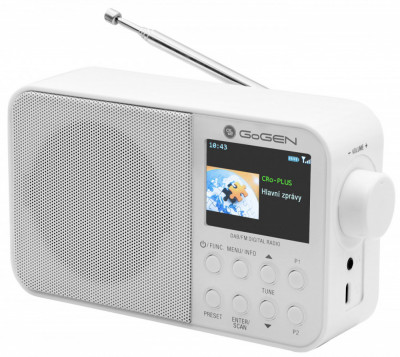 Radio portabil GoGEN DAB 500 BTCW cu tuner DAB+ si FM, 1W, Bluetooth, LCD foto
