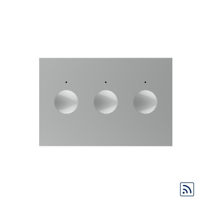 Modul intrerupator triplu wireless cu touch Livolo standard Italian, Serie noua SmartElectro IntelligentHouse