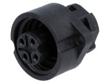Conector circular soclu PIN 4 mamă cu şurub 400V